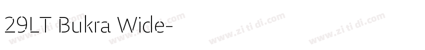 29LT Bukra Wide字体转换